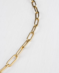 Lottie Paperlink Gold Plated Necklace