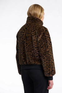 Ambra Faux Fur Bomber Jacket