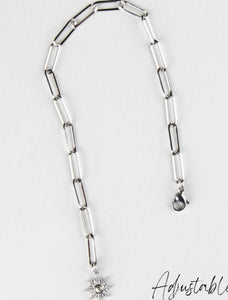 Natasha Silver Adjustable Paperlink Bracelet