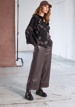 Load image into Gallery viewer, Brown Faux Leather Wide Legged Trousers
