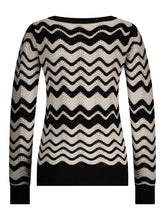 Load image into Gallery viewer, Fan Black Cream Jumper
