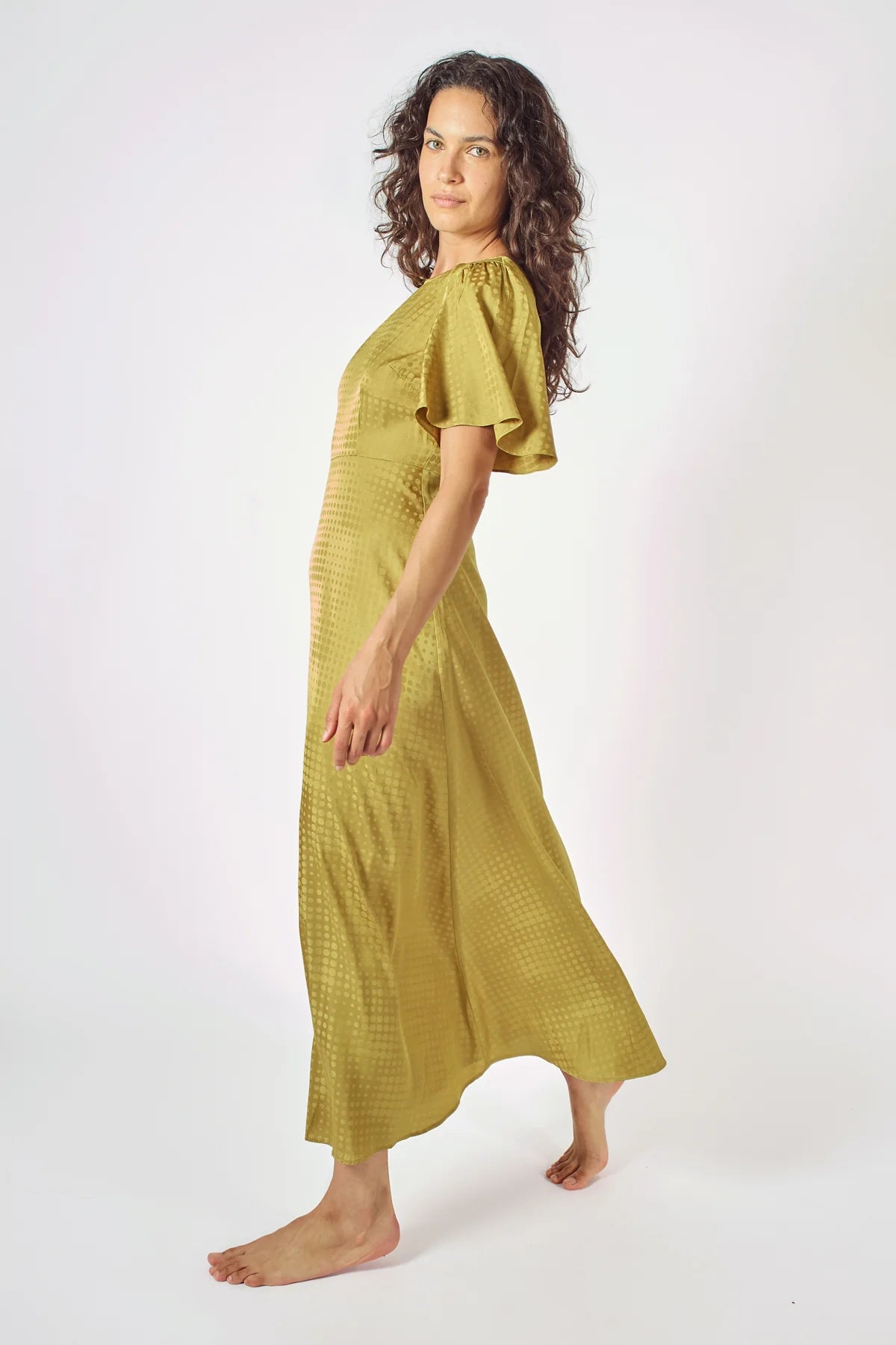 Circle of Trust Rene Dress in Olive