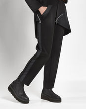 Load image into Gallery viewer, Satin and Stretch Black Trousers
