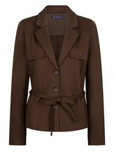 Load image into Gallery viewer, Blazer &amp; Belt Punta in Brown
