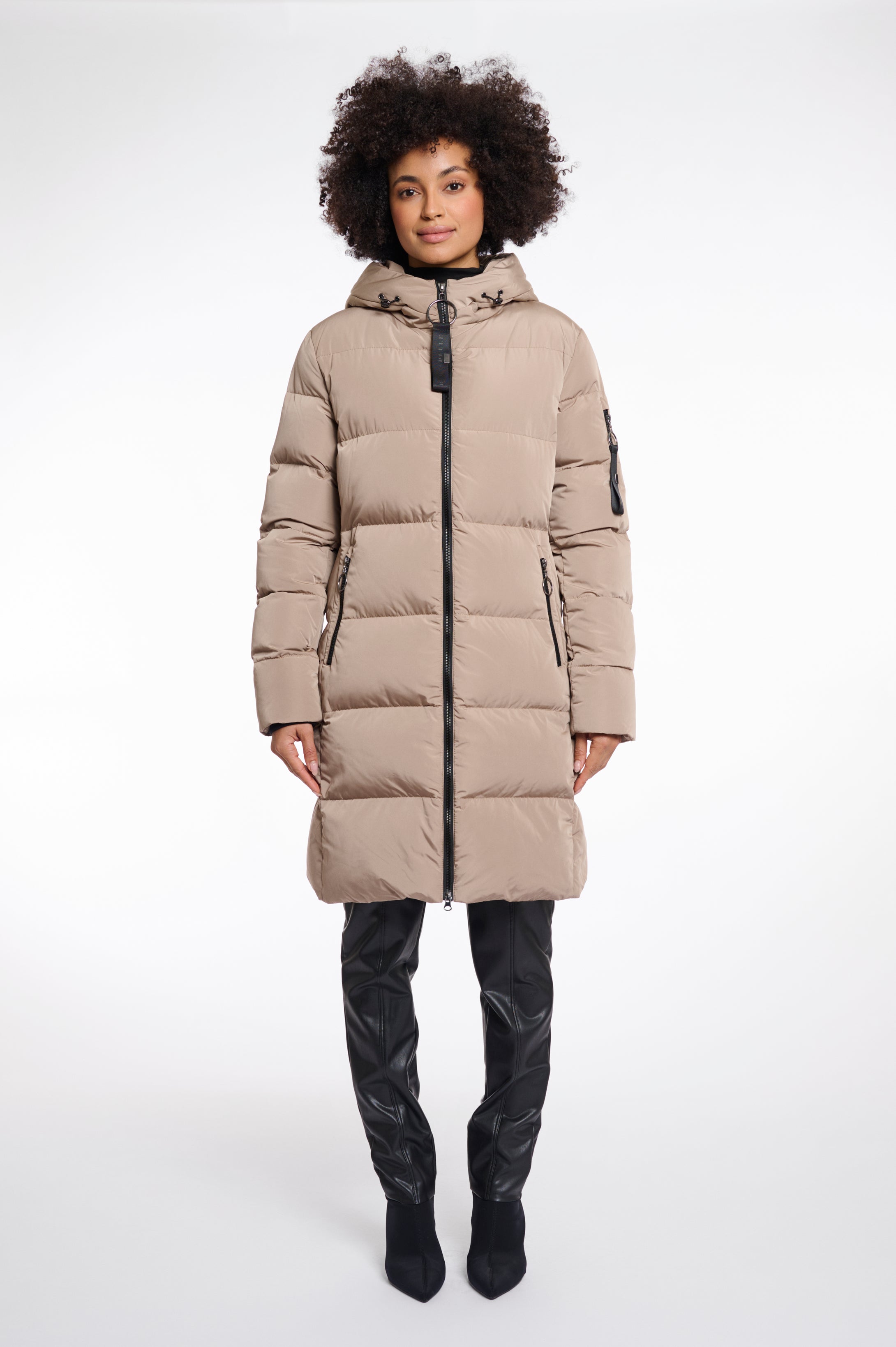 Jade Tofee Puffa Coat