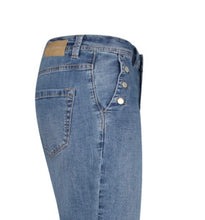 Load image into Gallery viewer, Bibette Stone Used &amp; Buttons Jeans
