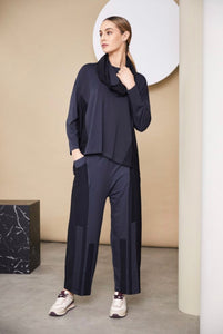 Wide leg intelligent twinning trouser