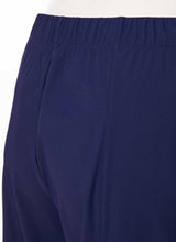 Load image into Gallery viewer, Wide Leg Travel Fabric Navy Trousers
