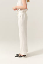 Load image into Gallery viewer, Feria White Plazzo Trousers
