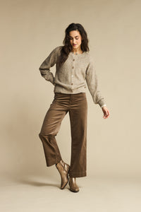 Ajour Truffle Cardigan