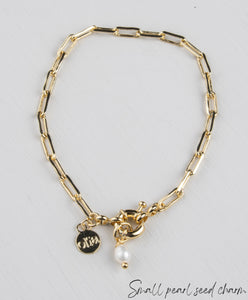 Amy Paperlink gold plated bracelet