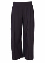 Load image into Gallery viewer, Wide Leg Travel Fabric Black Trousers
