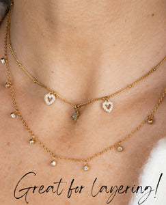 Lauren Waterproof Diamante Necklace