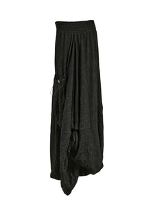 Black crinkle Skirt