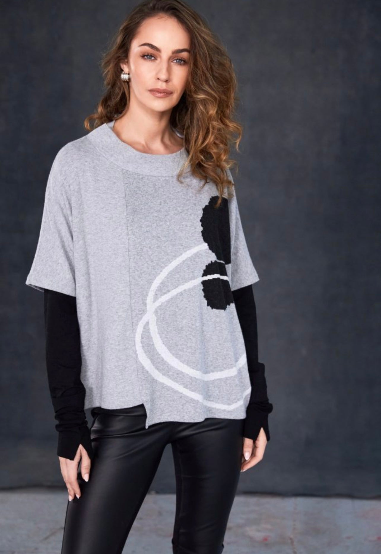Placement Print Square Top