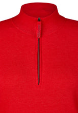 Load image into Gallery viewer, Red Glam Half Zip Knit Jumper
