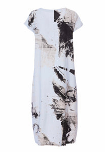 Mood Lifting Blues Print Dress