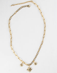 Lottie Paperlink Gold Plated Necklace