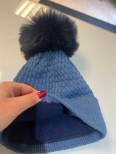 Load image into Gallery viewer, Denim Blue Fleece Lined Hat
