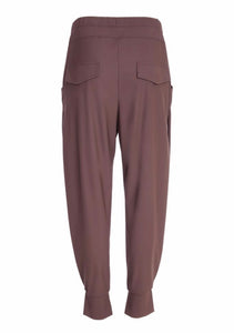 Cocoa Travel Fabric Cuff Trousers