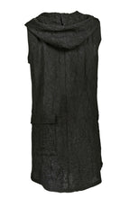 Load image into Gallery viewer, Black Crinkle waistcoat
