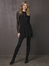 Load image into Gallery viewer, Xantal Black Tunic Top
