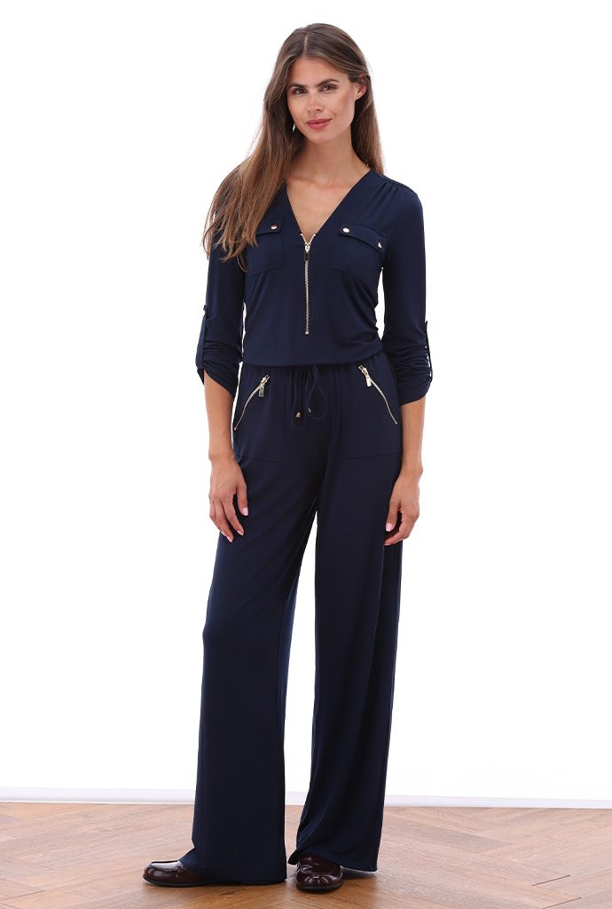 Cara Navy Jumpsuit