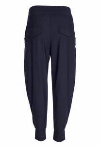 Black Travel Fabric Trousers