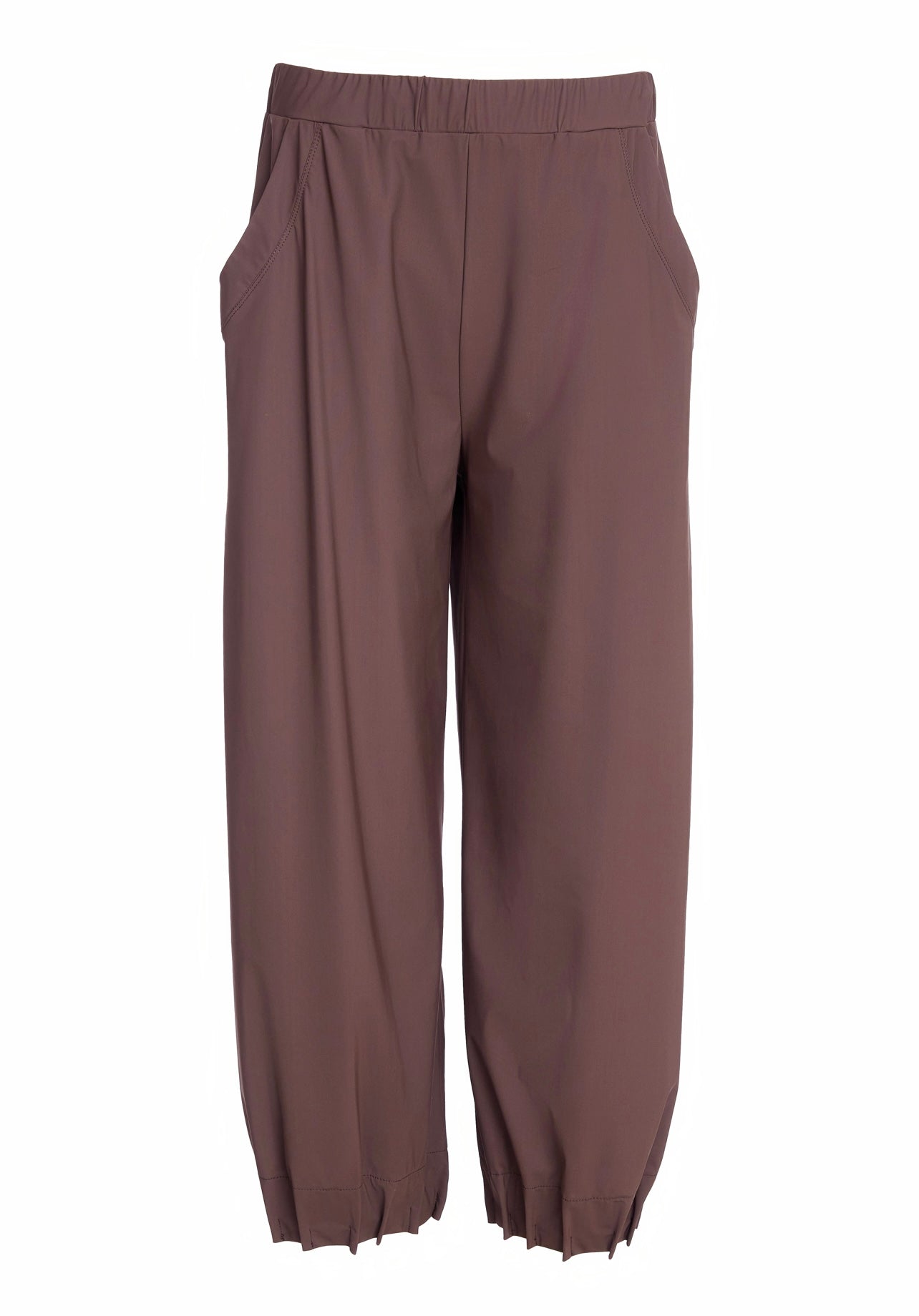 Cocoa PinTick Travel Fabric Trousers