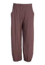 Load image into Gallery viewer, Cocoa PinTick Travel Fabric Trousers

