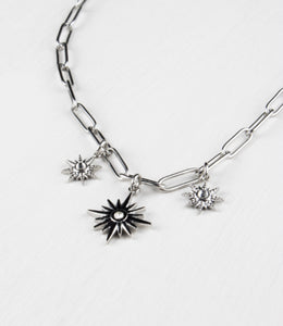 Lottie Silver Charm Necklace