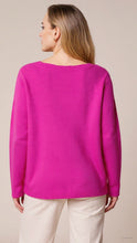 Load image into Gallery viewer, Deck Cerise pink v neck jumper
