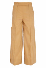 Load image into Gallery viewer, Pocket Detail Wide Leg Biscuit Trousers
