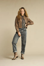 Load image into Gallery viewer, Caitlin Sidepatch Grey denim
