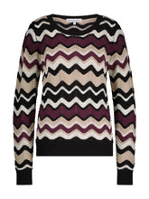 Load image into Gallery viewer, Fan Aubergine Latte Jumper
