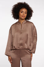 Load image into Gallery viewer, Flore Slate Bark Bomber Jacket
