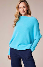 Load image into Gallery viewer, Turquoise Asymmetrical jumper
