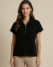 Load image into Gallery viewer, Deck Navy Leisure Half Zip Top
