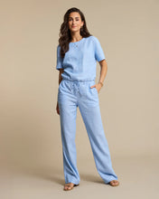 Load image into Gallery viewer, Claudette Linen/viscose pinstriped Trousers
