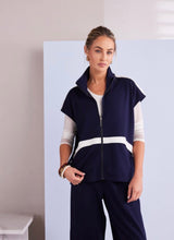 Load image into Gallery viewer, French Blue Zip Top
