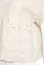 Load image into Gallery viewer, Patch Pocket Vee Neck Ash Top
