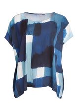 Load image into Gallery viewer, Patchwork print round neck top
