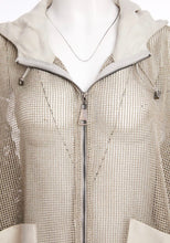 Load image into Gallery viewer, Mesh hooded Ash jacket
