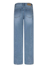 Load image into Gallery viewer, Claudette slanted seam light blue jean

