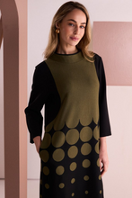 Load image into Gallery viewer, Spot Border Print Naya Dress
