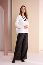 Load image into Gallery viewer, Thyme Leatherette Wide Leg Trousers
