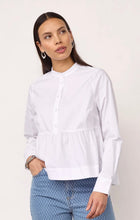 Load image into Gallery viewer, Poppy White Flare Blouse
