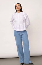 Load image into Gallery viewer, Poppy White Flare Blouse
