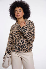 Load image into Gallery viewer, Leopard Bubbly Knit Jacket
