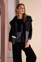 Load image into Gallery viewer, Colour Block Short Hooded Waistcoat
